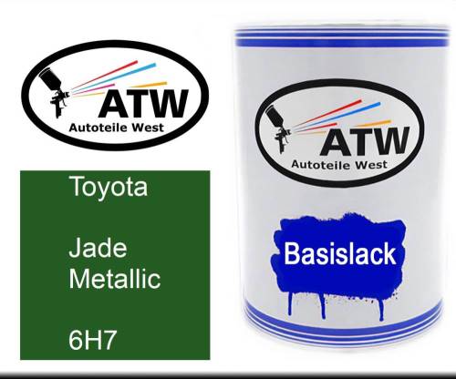 Toyota, Jade Metallic, 6H7: 500ml Lackdose, von ATW Autoteile West.